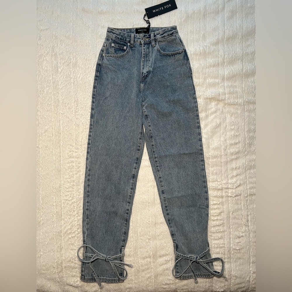 WHITE FOX Straight Leg Denim Jeans Size XS